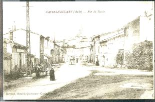 carte postale ancienne castelnaudary rue du bassin