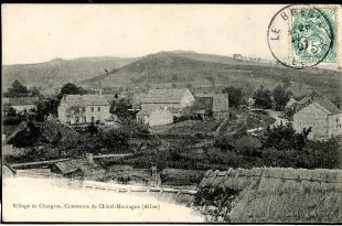 carte postale ancienne chargros le village