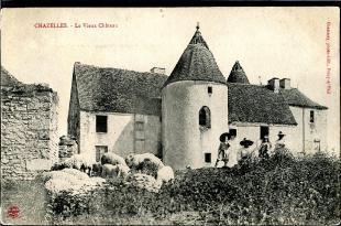 carte postale ancienne chazelles le château