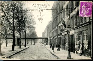 carte postale ancienne la plaine saint denis avenue du président wilson