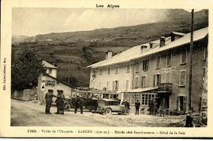 carte postale ancienne village de larche vallée de lubayette