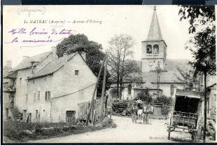carte postale ancienne le nayrac avenue d'estaing