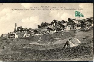 carte postale ancienne saint veran vallée du queyras