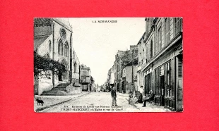 carte postale ancienne thury harcourt rue de condé